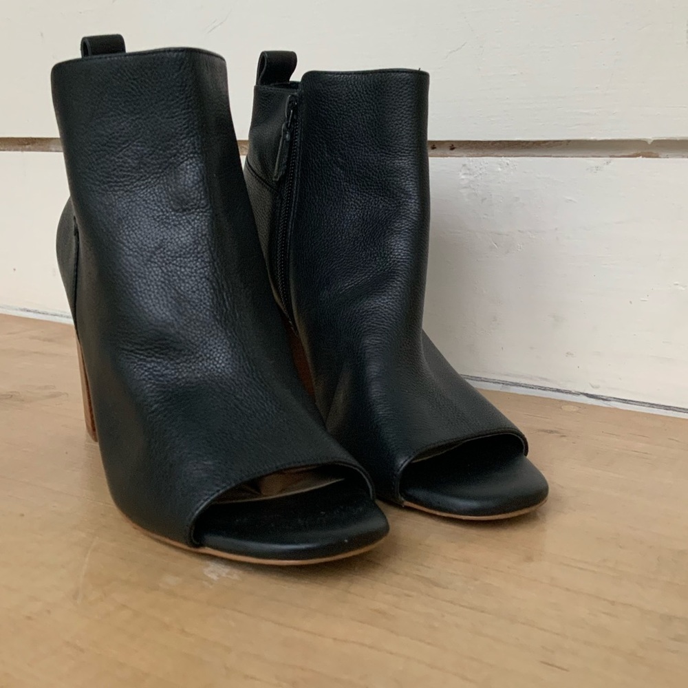 Cole Haan open toe booties